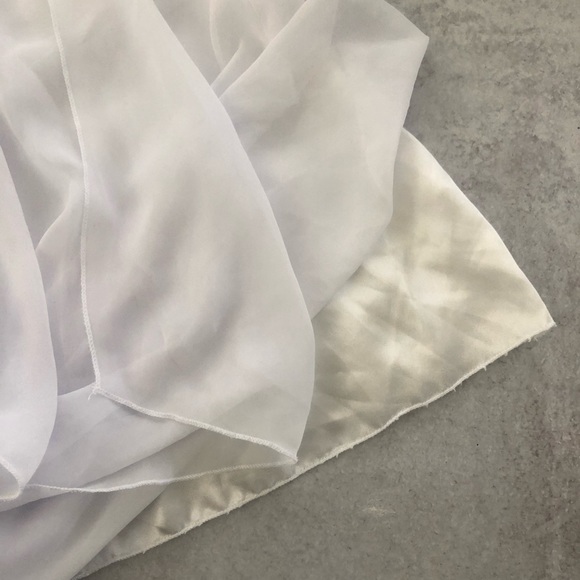 🌼 B. Darlin High Low Strapless Sparkle Dress, White 3/4 - Picture 8 of 8